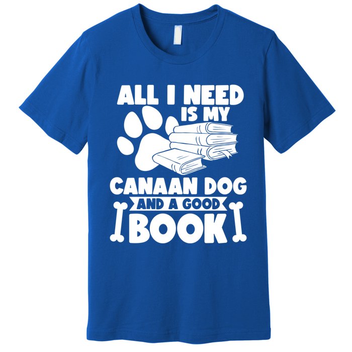 All I Need Is My Canaan Dog And A Good Book Gift Premium T-Shirt