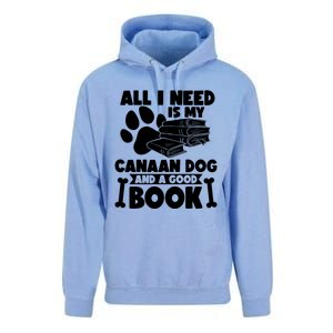 All I Need Is My Canaan Dog And A Good Book Gift Unisex Surf Hoodie