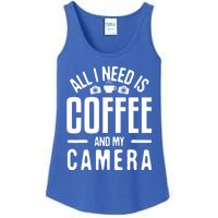 All I Need Is Coffee And My Camera Photographer Photography Gift Ladies Essential Tank