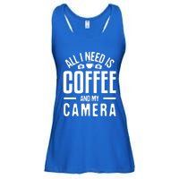 All I Need Is Coffee And My Camera Photographer Photography Gift Ladies Essential Flowy Tank