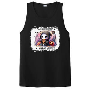 All I Need Is Pizza And Horror Movies Cute Skeleton Happy PosiCharge Competitor Tank