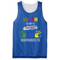 Autism Is Not A Tragedy Ignorance Is Funny Autism Mesh Reversible Basketball Jersey Tank