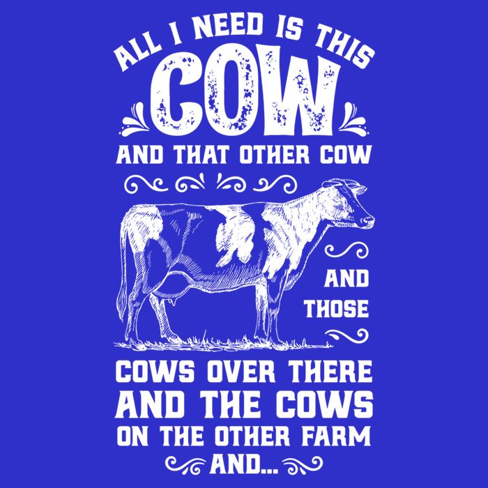 All I Need Is This Cow Funny Farmer Women Men Dairy Farm Gift Apron