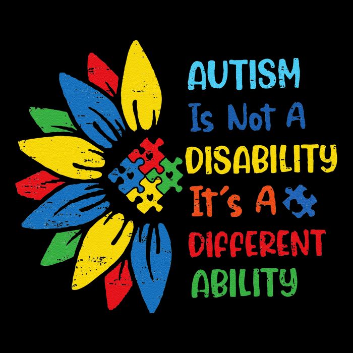 Autism Is Not A Disability Its A Different Ability Teacher Drawstring Bag