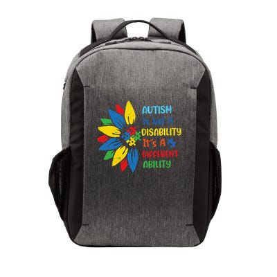 Autism Is Not A Disability Its A Different Ability Teacher Vector Backpack