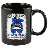 April is National Child Abuse Prevention Month 11oz C Handle Ceramic Mug
