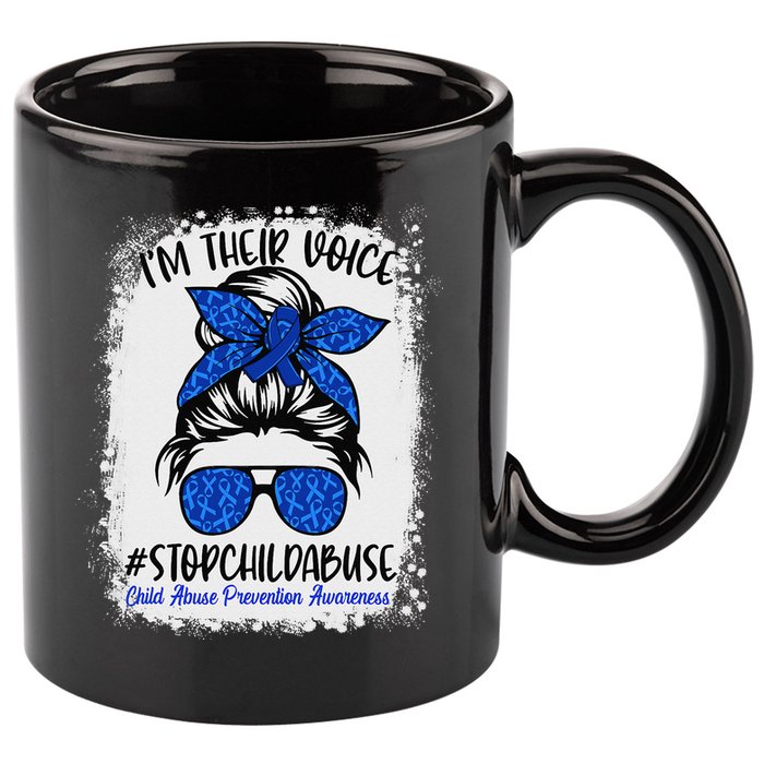 April is National Child Abuse Prevention Month 11oz C Handle Ceramic Mug