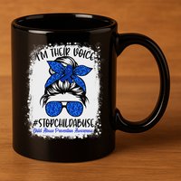 April is National Child Abuse Prevention Month 11oz C Handle Ceramic Mug
