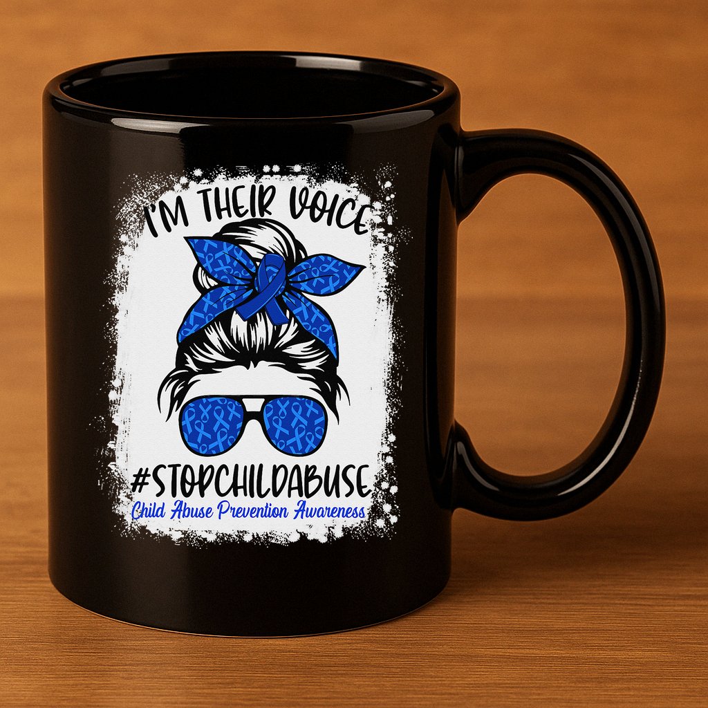April is National Child Abuse Prevention Month 11oz C Handle Ceramic Mug