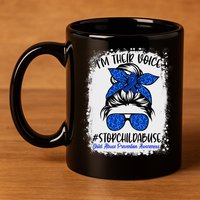 April is National Child Abuse Prevention Month 11oz C Handle Ceramic Mug