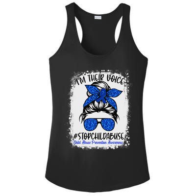 April is National Child Abuse Prevention Month Ladies PosiCharge Competitor Racerback Tank