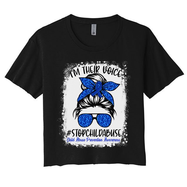 April is National Child Abuse Prevention Month Crop Top