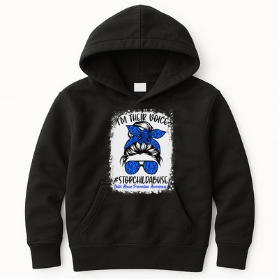 April is National Child Abuse Prevention Month Kids Hoodie