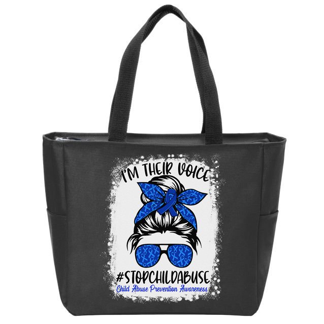 April is National Child Abuse Prevention Month Zip Tote Bag
