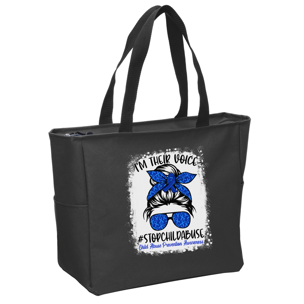 April is National Child Abuse Prevention Month Zip Tote Bag