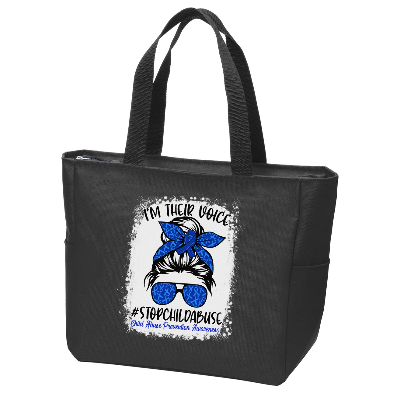 April is National Child Abuse Prevention Month Zip Tote Bag