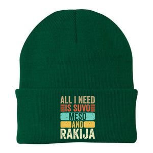 All I Need Is Suvo Meso And Rakija Serbian Knit Cap Winter Beanie