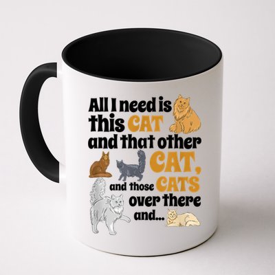 All I Need Is This Cat, And That Other Cat And Those Cats Mug