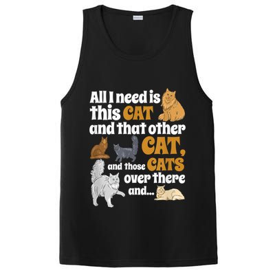 All I Need Is This Cat, And That Other Cat And Those Cats PosiCharge Competitor Tank