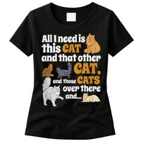 All I Need Is This Cat, And That Other Cat And Those Cats Womens T-Shirt