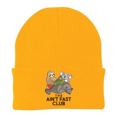 Ain't Fast Club Funny Animal Knit Cap Winter Beanie