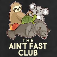 Ain't Fast Club Funny Animal 7 Panel Mesh Trucker Snapback Hat