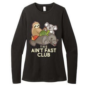 Ain't Fast Club Funny Animal Womens CVC Long Sleeve Shirt