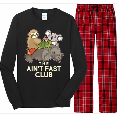 Ain't Fast Club Funny Animal Long Sleeve Pajama Set