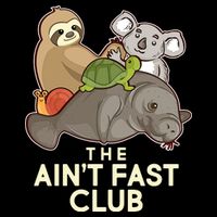 Ain't Fast Club Funny Animal Cropped Pullover Crew