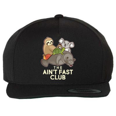 Ain't Fast Club Funny Animal Wool Snapback Cap