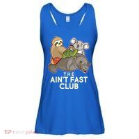 Ain't Fast Club Funny Animal Ladies Essential Flowy Tank