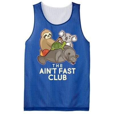 Ain't Fast Club Funny Animal Mesh Reversible Basketball Jersey Tank