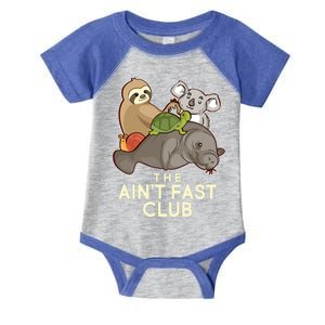 Ain't Fast Club Funny Animal Infant Baby Jersey Bodysuit