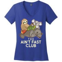 Ain't Fast Club Funny Animal Women's V-Neck T-Shirt