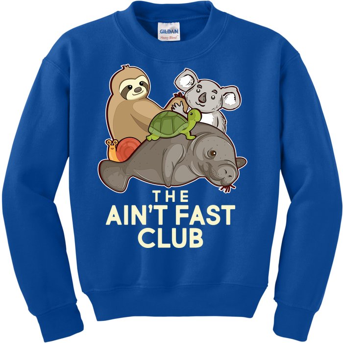 Ain't Fast Club Funny Animal Kids Sweatshirt