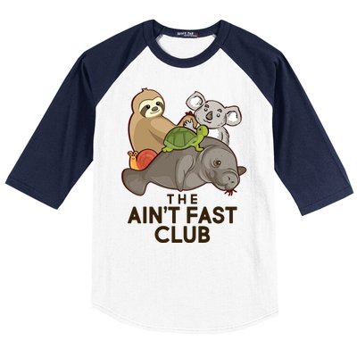 Ain't Fast Club Funny Animal Baseball Sleeve Shirt