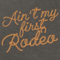 Ain't My First Rodeo Cotton Canvas Backpack