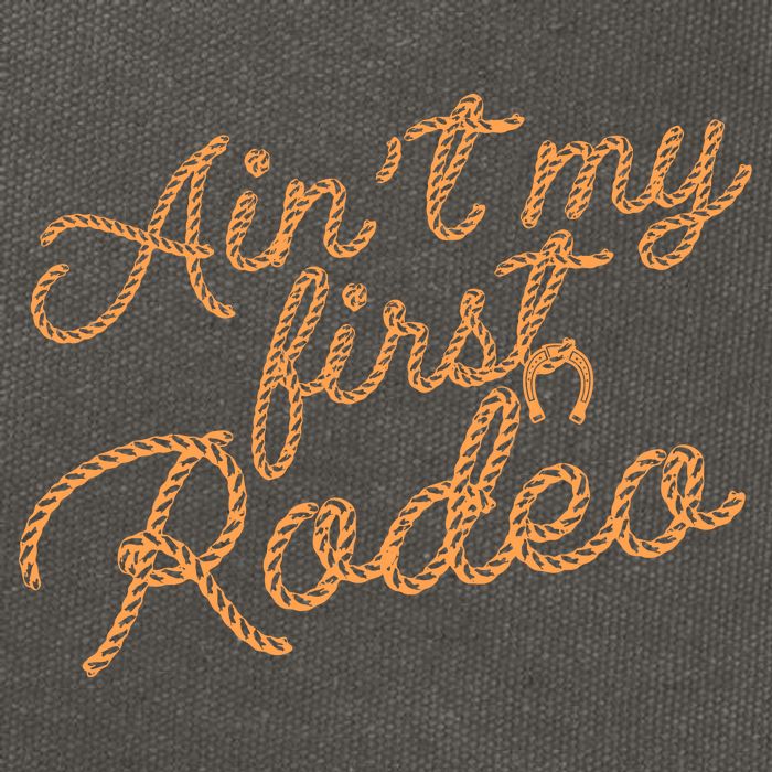 Ain't My First Rodeo Cotton Canvas Backpack