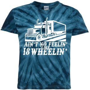 Ain't No Feelin' Like 18 Wheelin' Kids Tie-Dye T-Shirt