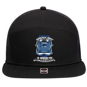 Ain't No Feeling Like 18 Wheeling 7 Panel Mesh Trucker Snapback Hat