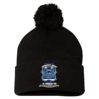 Ain't No Feeling Like 18 Wheeling Pom Pom 12in Knit Beanie