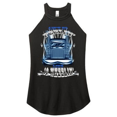 Ain't No Feeling Like 18 Wheeling Women's Perfect Tri Rocker Tank