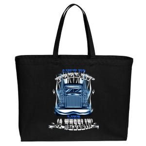 Ain't No Feeling Like 18 Wheeling Cotton Canvas Jumbo Tote