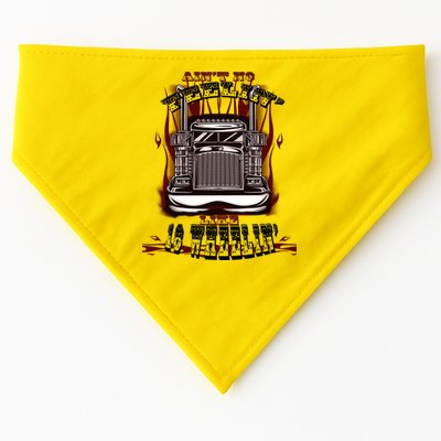 Ain't No Feeling Like 18 Wheeling USA-Made Doggie Bandana
