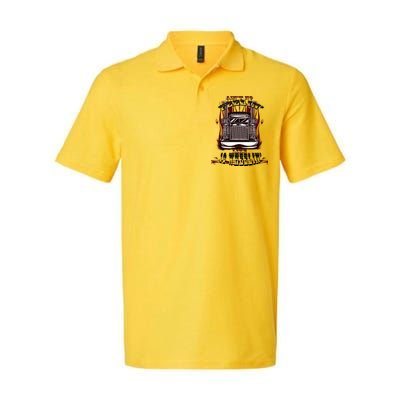 Ain't No Feeling Like 18 Wheeling Softstyle Adult Sport Polo