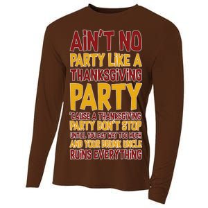 Ain't No Party Like A Thanksgiving Party Cooling Performance Long Sleeve Crew