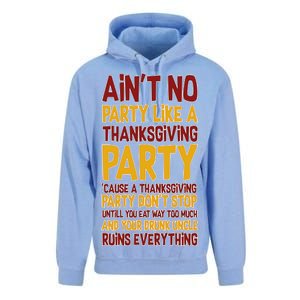 Ain't No Party Like A Thanksgiving Party Unisex Surf Hoodie