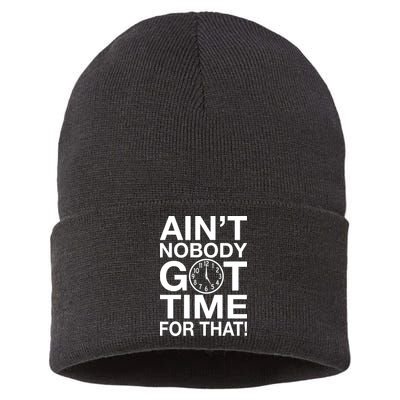 Ain't Nobody Got Time For That! Sustainable Knit Beanie