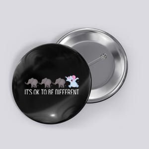 Autism It's Ok To Be Different Elephant Funny Elephant Button