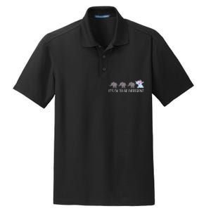 Autism It's Ok To Be Different Elephant Funny Elephant Dry Zone Grid Polo